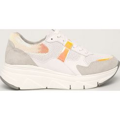 Tamaris - Buty. Białe buty sportowe damskie Tamaris, bez wzorów, ze skóry, sportowe. Za 279,90 zł.
