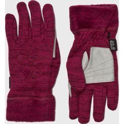 Jack Wolfskin - Rękawiczki. Brązowe rękawiczki damskie marki Jack Wolfskin, bez wzorów, z poliesteru. W wyprzedaży za 129,90 zł.