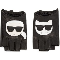 Rękawiczki Damskie KARL LAGERFELD - 86KW3605 Black 999. Czarne rękawiczki damskie marki KARL LAGERFELD, bez wzorów, ze skóry. Za 459,00 zł.