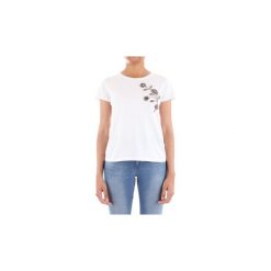 T-shirty z krótkim rękawem Silvian Heach PGP19477TS. Białe t-shirty damskie Silvian Heach, xs, bez wzorów, bez kołnierzyka. Za 218,69 zł.