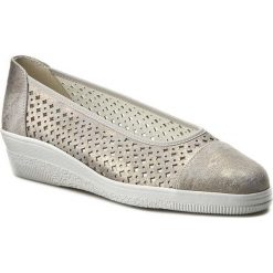 Półbuty GABOR - 66.401.93 Taupe. Szare creepersy damskie Gabor, ze skóry, na koturnie. W wyprzedaży za 239,00 zł.