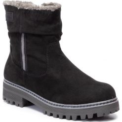 Trapery S.OLIVER - 5-26475-23 Black 001. Czarne trapery damskie S.Oliver, z tworzywa sztucznego, bez obcasa, bez zapięcia. Za 199,00 zł.