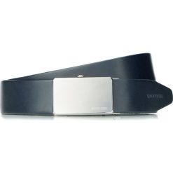 Pasek męski. Czarne paski męskie Wittchen, w paski, ze skóry, eleganckie. Za 179,90 zł.