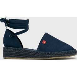 Big Star - Espadryle. Niebieskie koturny damskie BIG STAR, bez wzorów, z materiału, bez obcasa, na obcasie. W wyprzedaży za 69,90 zł.