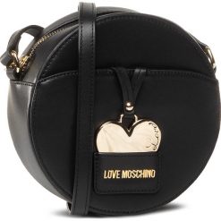 Torebka LOVE MOSCHINO - JC4293PP0AKS0000 Nero. Czarne listonoszki damskie Love Moschino, z aplikacjami, ze skóry, zdobione, bez dodatków. Za 1079,00 zł.