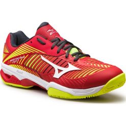 Buty MIZUNO - Wave Exceed Tour 3 Cc 61GC187462 Czerwony. Czerwone buty męskie do tenisa marki Mizuno, ze skóry ekologicznej, mizuno wave. W wyprzedaży za 379,00 zł.