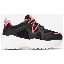 Czarne Sneakersy Acalenia. Czarne sneakersy damskie Born2be. W wyprzedaży za 59,99 zł.