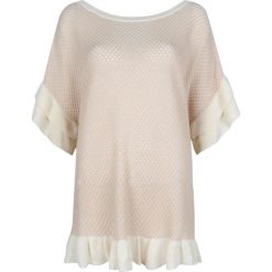Twinset Sweter. Swetry damskie Twin Set, bez wzorów, z dzianiny, z krótkim rękawem, krótkie, bez kaptura. Za 399,00 zł.
