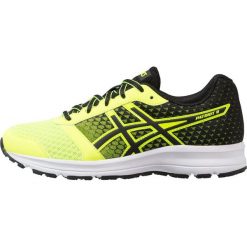 ASICS PATRIOT Obuwie do biegania treningowe safety yellow/black/white. Białe buty sportowe chłopięce Asics, z materiału. Za 209,00 zł.