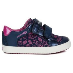 Geox Tenisówki Dziewczęce Gisli 21 Niebieskie. Niebieskie trampki dziewczęce Geox, na lato, bez wzorów, na rzepy. Za 229,00 zł.