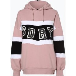 Superdry - Damska bluza nierozpinana, różowy. Różowe bluzy damskie Superdry, z nadrukiem, bez rękawów, z kapturem. Za 379,95 zł.