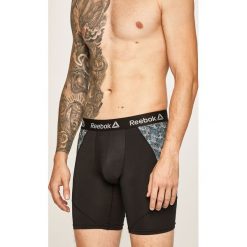 Reebok - Bokserki (2-pack). Czarne bokserki męskie Reebok, bez wzorów, z elastanu. Za 99,90 zł.