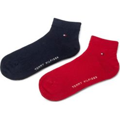 Zestaw 2 par niskich skarpet unisex TOMMY HILFIGER - 342025001 Tommy Orginal 085. Czerwone skarpetki damskie TOMMY HILFIGER, bez wzorów, z elastanu. Za 44,99 zł.