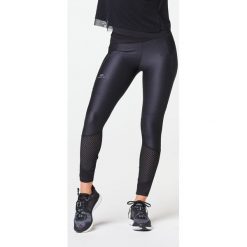 Legginsy do biegania RUN DRY+ FEEL damskie. Czarne legginsy sportowe damskie KALENJI, s, bez wzorów, z elastanu, do biegania. Za 69,99 zł.