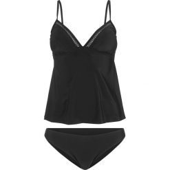 Tankini (2 części) bonprix czarny. Czarne stroje kąpielowe damskie bonprix, bez wzorów. Za 109,99 zł.