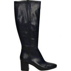 Kozaki - G-949-7-SC BL. Czarne buty zimowe damskie marki Venezia, ze skóry. Za 299,00 zł.