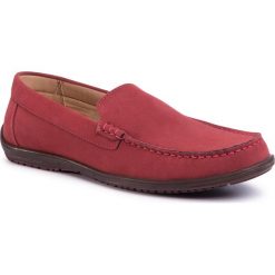 Mokasyny LANETTI - MB-BUSH-04L Red. Czerwone mokasyny męskie Lanetti, ze skóry ekologicznej, klasyczne. Za 119,99 zł.