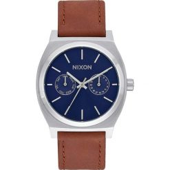 Biżuteria i zegarki męskie: Zegarek męski Navy Sunray Brown Nixon Time Teller Deluxe Leather A9272307