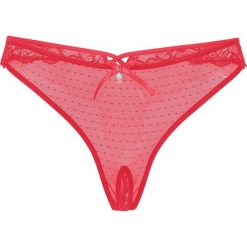 Stringi "ouvert" bonprix czerwony. Czerwone stringi bonprix, ze skóry. Za 24,99 zł.