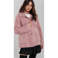 Różowa Kurtka Bloomingdale. Różowe kurtki damskie Renee, xl, bez wzorów, z futra, casualowe, bez kaptura. Za 149,99 zł.