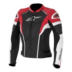 Kurtka skóra naturalna ALPINESTARS STELLA GP PLUS R kolor biały/czarny/czerwony, rozmiar 50. Czerwone kurtki sportowe damskie Alpinestars, s, bez wzorów, ze skóry, bez kaptura. W wyprzedaży za 1079,01 zł.