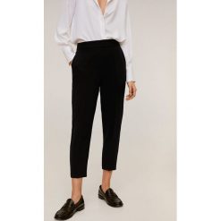 Mango - Spodnie Leo. Czarne legginsy damskie Mango, xl, bez wzorów, z poliesteru. W wyprzedaży za 95,90 zł.