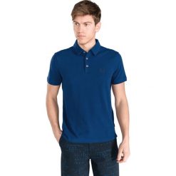 Armani Exchange Polo Koszulka Niebieski. Niebieskie podkoszulki męskie Armani Exchange, l, bez wzorów, z bawełny, bez rękawów. Za 257,95 zł.