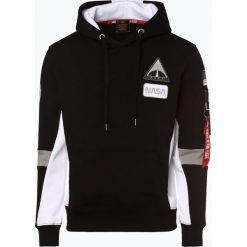 Alpha Industries - Męska bluza nierozpinana, czarny. Czarne bluzy męskie m, z bawełny. Za 449,95 zł.