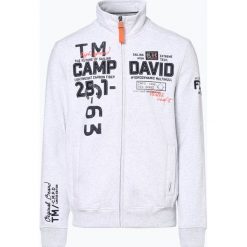 Camp David - Męska bluza rozpinana, niebieski. Niebieskie bluzy męskie marki Camp David, m, z aplikacjami, bez kołnierzyka, bez rękawów, bez kaptura. Za 469,95 zł.