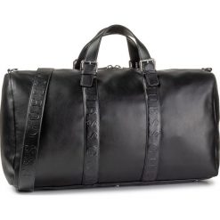 Torba GUESS - Dan Travel TM6843 PL201 BLA. Czarne torby męskie skórzane Guess, z aplikacjami, ze skóry ekologicznej. Za 739,00 zł.