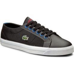Sneakersy LACOSTE - Marcel 416 1 Spj 7-32SPJ0121024 Blk. Czarne półbuty damskie marki Lacoste, na co dzień, bez wzorów, ze skóry ekologicznej, bez obcasa, bez zapięcia. W wyprzedaży za 219,00 zł.