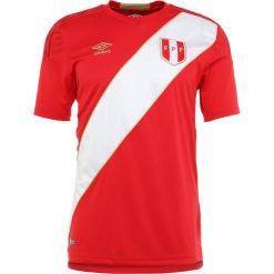 Koszulki sportowe męskie: Umbro PERU AWAY Koszulka reprezentacji vermillion/brilliant white/gold