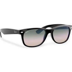 Okulary przeciwsłoneczne RAY-BAN - New Wayfarer 0RB2132 901/3A Black/Green Gradient. Czarne okulary przeciwsłoneczne damskie Ray-Ban. W wyprzedaży za 429,00 zł.