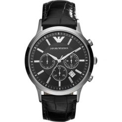 Emporio Armani - Zegarek AR2447. Czarne zegarki męskie marki Emporio Armani, ze stali. Za 1199,00 zł.
