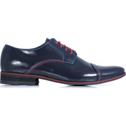 Granatowe buty wizytowe z czerwonymi wstawkami T36. Czerwone buty wizytowe męskie Faber - Obuwie męskie, ze skóry, na sznurówki. W wyprzedaży za 269,10 zł.