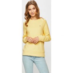 Tommy Hilfiger - Bluza. Niebieskie bluzy damskie TOMMY HILFIGER, s, z nadrukiem, z bawełny, bez rękawów, bez kaptura. W wyprzedaży za 279,90 zł.