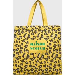 Scotch & Soda - Torebka. Białe torebki klasyczne damskie marki Scotch & Soda, bez wzorów, z bawełny, casualowe, na ramię, duże, bez dodatków. W wyprzedaży za 79,90 zł.