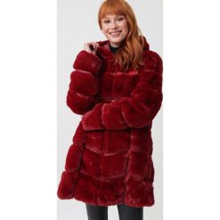 Bordowa Kurtka Straignt Line. Czerwone kurtki dziewczęce Born2be, na zimę, bez wzorów, z futra, długie. Za 299,99 zł.