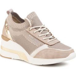 Sneakersy MUSTANG - 1303-303-4 Beige. Brązowe półbuty damskie Mustang, ze skóry ekologicznej. Za 329,00 zł.
