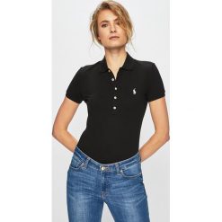 Polo Ralph Lauren - Top. Czarne bluzki damskie Polo Ralph Lauren, s, bez wzorów, z elastanu, polo. W wyprzedaży za 329,90 zł.