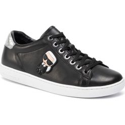 Sneakersy KARL LAGERFELD - KL61230 Black Lthr. Czarne półbuty damskie KARL LAGERFELD, ze skóry. Za 669,00 zł.