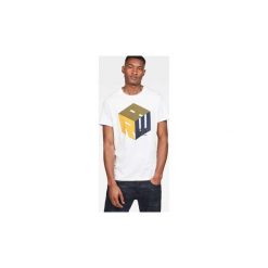 T-shirty z krótkim rękawem G-Star Raw D14242 B353 GRAPHIC 6 ROUND NECK. Białe t-shirty męskie G-Star RAW, s, bez wzorów, retro, bez kołnierzyka, krótkie. Za 107,63 zł.