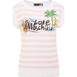 Odzież damska: Love Moschino Tshirt z nadrukiem white