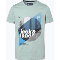 Jack & Jones - T-shirt męski, zielony. Zielone t-shirty męskie Jack & Jones, xl, z nadrukiem, z bawełny, bez kołnierzyka. Za 44,95 zł.