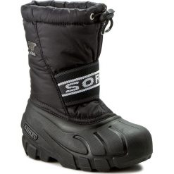 Śniegowce SOREL - Childrens Cub NC1881 Black 011. Czarne buty chłopięce zimowe marki Sorel, bez zapięcia. W wyprzedaży za 189,00 zł.