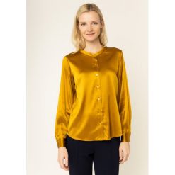 Koszula Luisa Spagnoli Locarno 536247. Żółte bluzki damskie Luisa Spagnoli, s, bez wzorów, z elastanu, bez kołnierzyka, bez rękawów. W wyprzedaży za 579,00 zł.