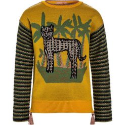 Scotch R'Belle INTARSIA PULL WITH CHEST ARTWORK TASSLES Sweter yellow. Żółte swetry chłopięce marki Scotch R'Belle, z bawełny. Za 379,00 zł.
