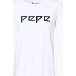 Pepe Jeans - T-shirt damski – Susana, czarny. Czarne t-shirty damskie marki Pepe Jeans, s, z napisami, z jeansu. Za 119,95 zł.