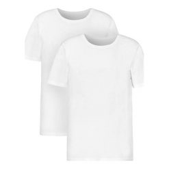 Cellbes T-shirt 2 Pack biały male biały 7XL. Białe t-shirty męskie Cellbes, xl, bez wzorów, z dżerseju, sportowe, bez kołnierzyka. Za 119,00 zł.