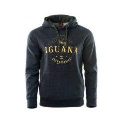 Bluzy męskie: IGUANA Bluza męska chike raven szara r. XXL